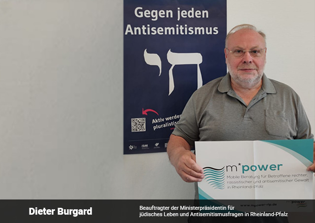 dieter burgard beauftragter der ministerpraesidentin fuer juedisches leben und antisemitismusfragen in rheinland pfalz